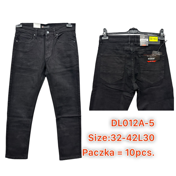 Spodnie męskie jeans Roz 32-42, 1 Kolor .Paczka 10 szt